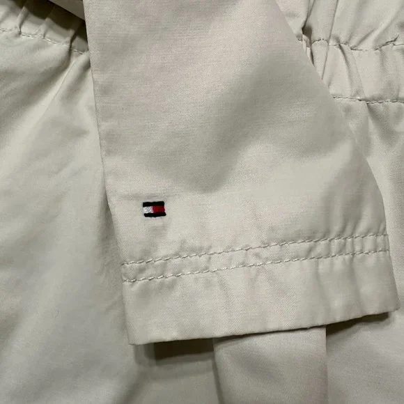 Womens Tommy Hilfiger Windbreaker Tan Beige Jacket Coat Small Lightweight Lined - Picture 6 of 7